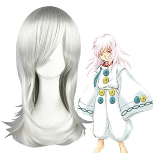 Inuyasha HakuToshi Sølvagtig Hvid udklædning Parykker