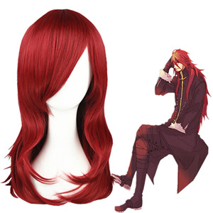 D·Gray-Man Cross Maria Wine Rouge 55cm Perruques Carnaval Cosplay