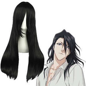 Bleach Kuchiki Byakuya Black Cosplay Wig