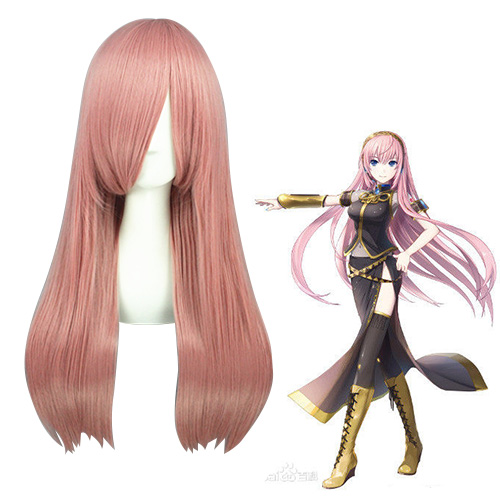 Vocaloid Megurine Luka Rosa Faschings Cosplay Perücken