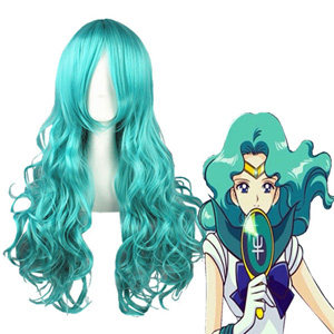 Sailor Moon Neptune Light Green Cosplay Wig