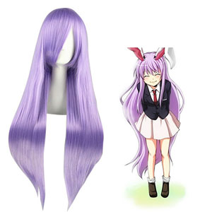 TouHou Project Reisen Udongein Inaba Lys lilla Cosplay Parykker