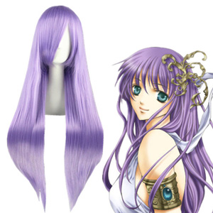 Saint Seiya: Legend of Sanctuary Athena Lumière Violet Perruques Carnaval Cosplay