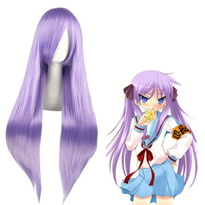 Lucky☆Star Hiiragi Kagami Light Purple Cosplay Wig