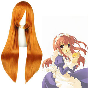 Suzumiya Haruhi Asahina Mikuru Orange Cosplay Wigs