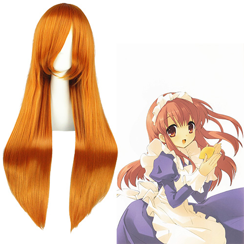 Suzumiya Haruhi Asahina Mikuru Orange Cosplay Wig