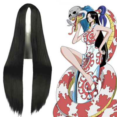 One Piece Boa Hancock Black Fashion Cosplay Wigs