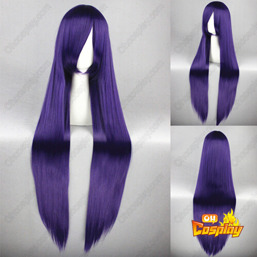Highschool of the Dead Busujima Saeko Purple Cosplay Wig