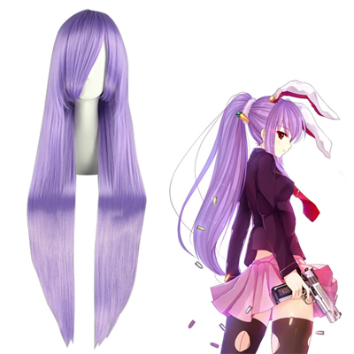 TouHou Project Reisen Udongein Inaba Lavender Cosplay Peruukit