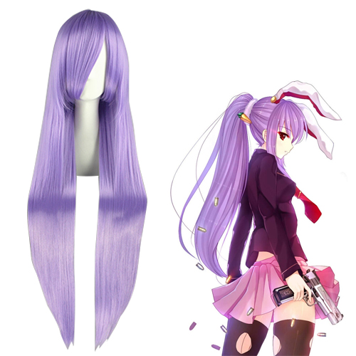 TouHou Project Reisen Udongein Inaba Lavender Perucas Cosplay