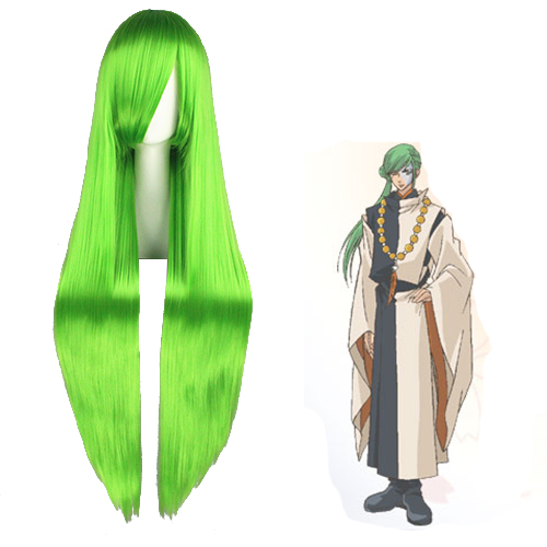 Haruka: 머나먼 시공 속에서 자양화 꿈 이야기 Abeno Yasuaki 녹색 코스프레 가발