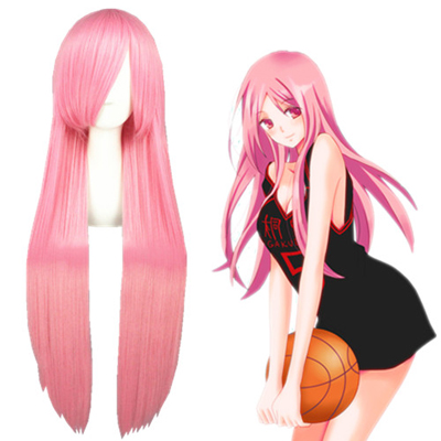 Kuroko's Basketball Momoi Satsuki Rózsaszín Cosplay Parókák