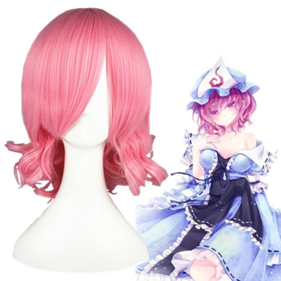 Touhou Project Saigyouji Yuyuko Pink Cosplay Wig