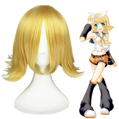 Vocaloid2 Kagamine Rin D'oro Parrucche Cosplay
