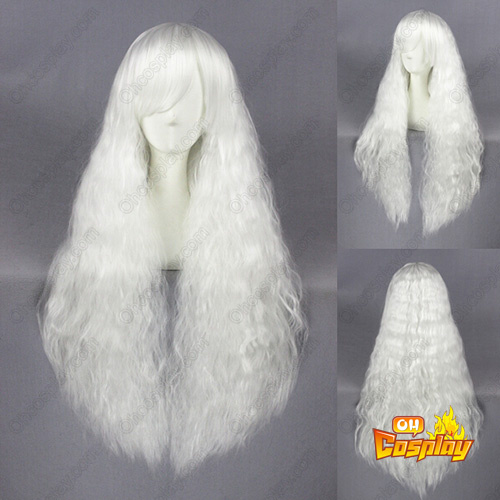Lolita Japanese Harajuku Sweet 90cm White Cosplay Wig