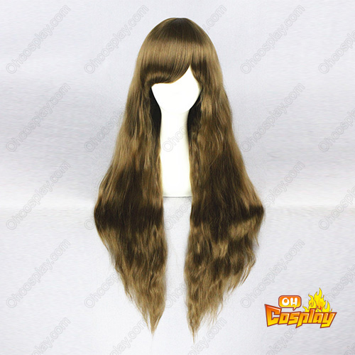 Harajuku Lolita Japanese Sweet Zipper 90cm Brown Cosplay Wig