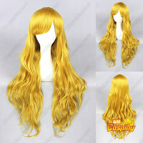 Japanese Harajuku Lolita Cute Golden 80cm Cosplay Wig