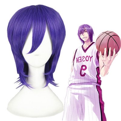 Kuroko's Basketball Murasakibara Atsushi Vijolična 35cm Cosplay Perika