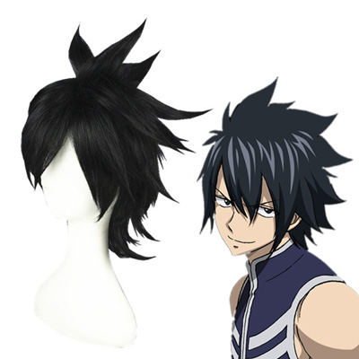 Fairy Tail Gray Fullbuster Black Fashion Cosplay Wigs