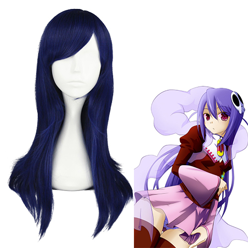 The World God Only Knows Haqua Azul Escuro Perucas Cosplay