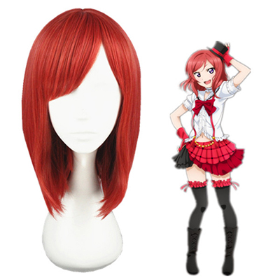 LoveLive! Maki Nishikino Cherry Red Fashion Cosplay Wigs