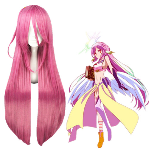 No Game No Life Jibril Rose Red Cosplay Wig