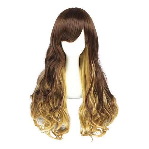 Japanese Harajuku Lolita Curls Zipper Cosplay Wig