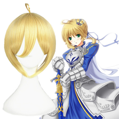 Fate Stay Night Saber D'or Perruques Carnaval Cosplay