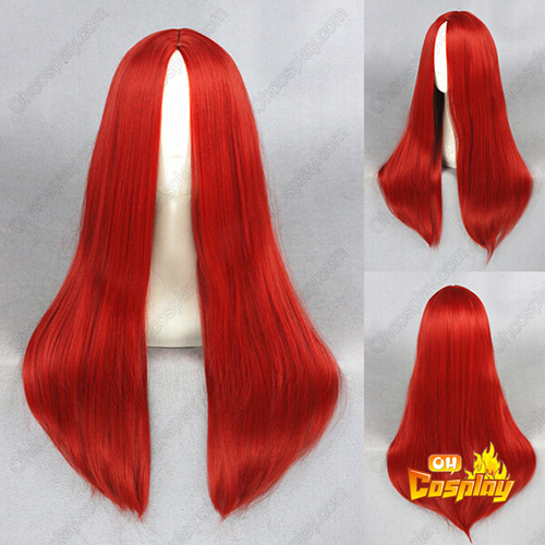 Long Straight 60cm Red Cosplay Wigs