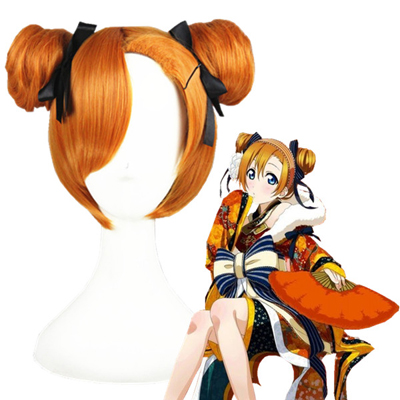 LoveLive! Kousaka Honoka Orange Fashion Cosplay Wigs