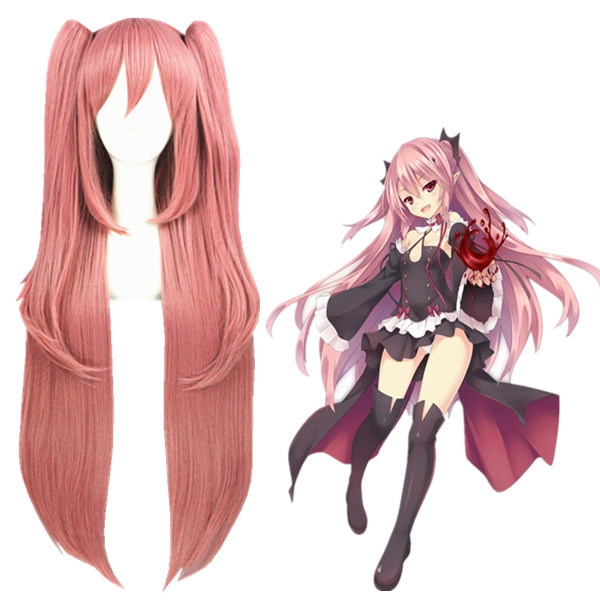 Seraph of the End Krul Tepes Rosa Perucas Cosplay