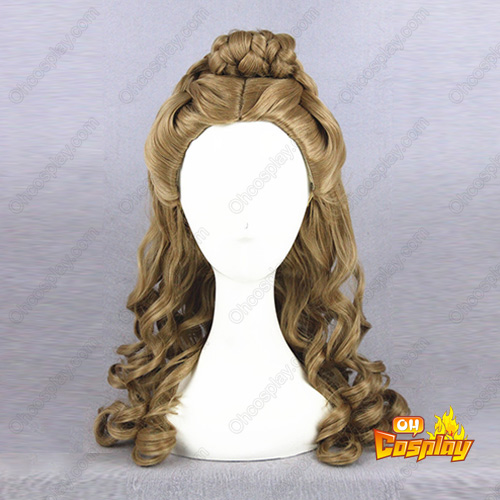 Cinderella Long Curly Brown Cosplay Wig