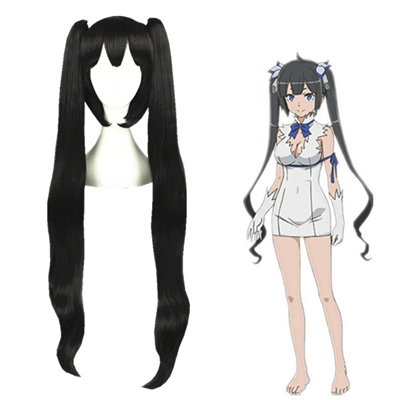 Is It Wrong to Try to Pick Up Girls in a Dungeon Hestia Čierna Cosplay Parochne