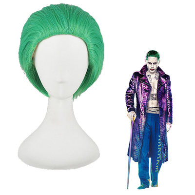 Suicide Squad Joker Vert Perruques Carnaval Cosplay