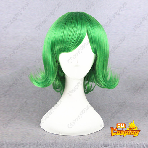 Inside Out Disgust Green Cosplay Wig