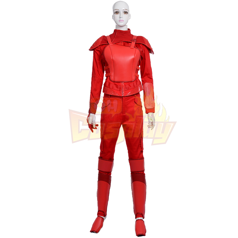 The Hunger Games Mockingjay Part 2 Cosplay Halloween Karneval Kläder Red