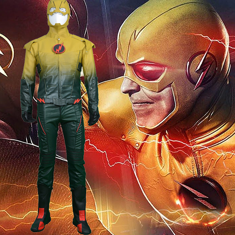 The Flash/Reverse Power Man Cosplay Halloween Kostumi