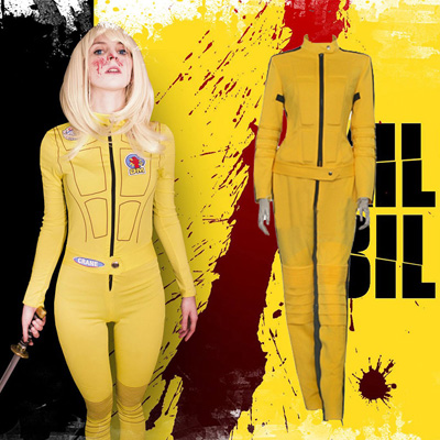 Kill Bill The Bride Cosplay Uniform Karneval Kläder