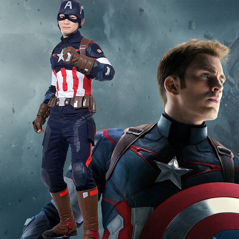 Avengers Captain America Cosplay Kostumi