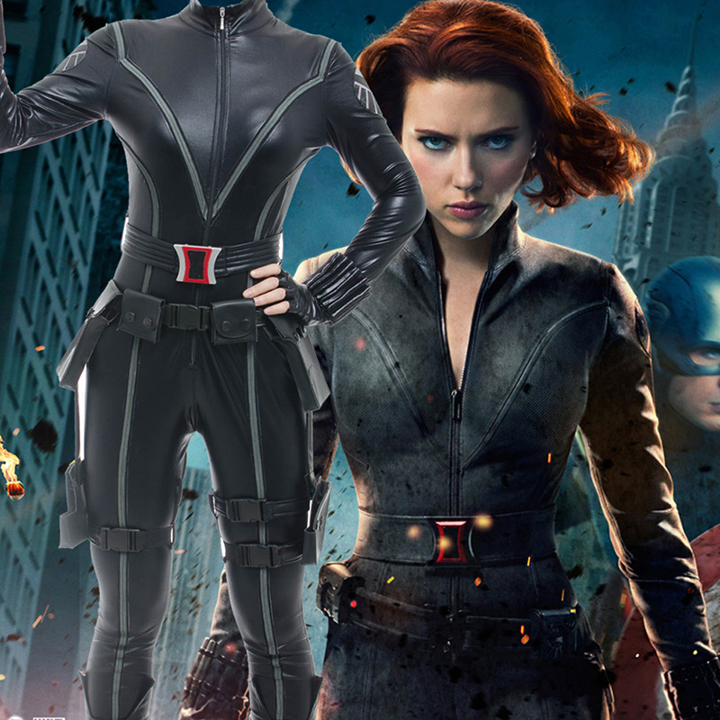 Avengers 1 Black Widow Cosplay Kostuums