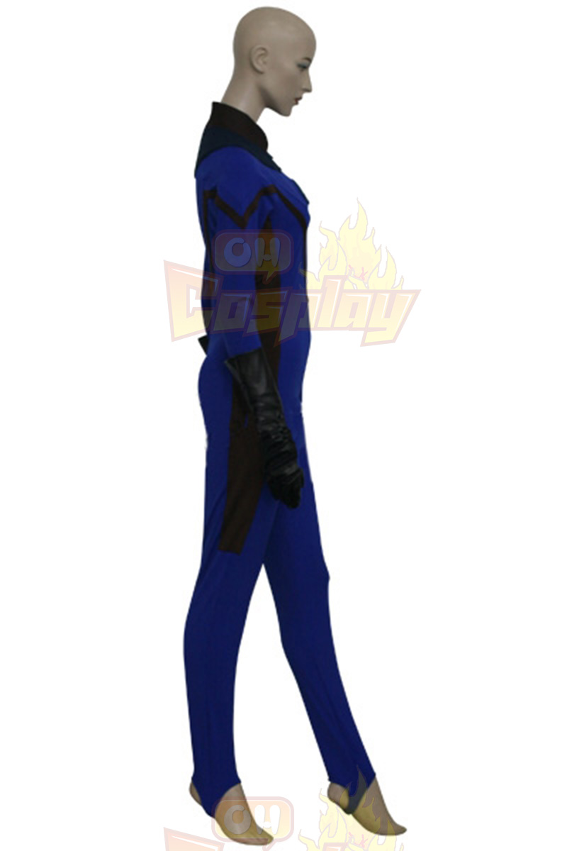 Fantastic Four 4 Invisible Woman Cosplay Karneval Kläder