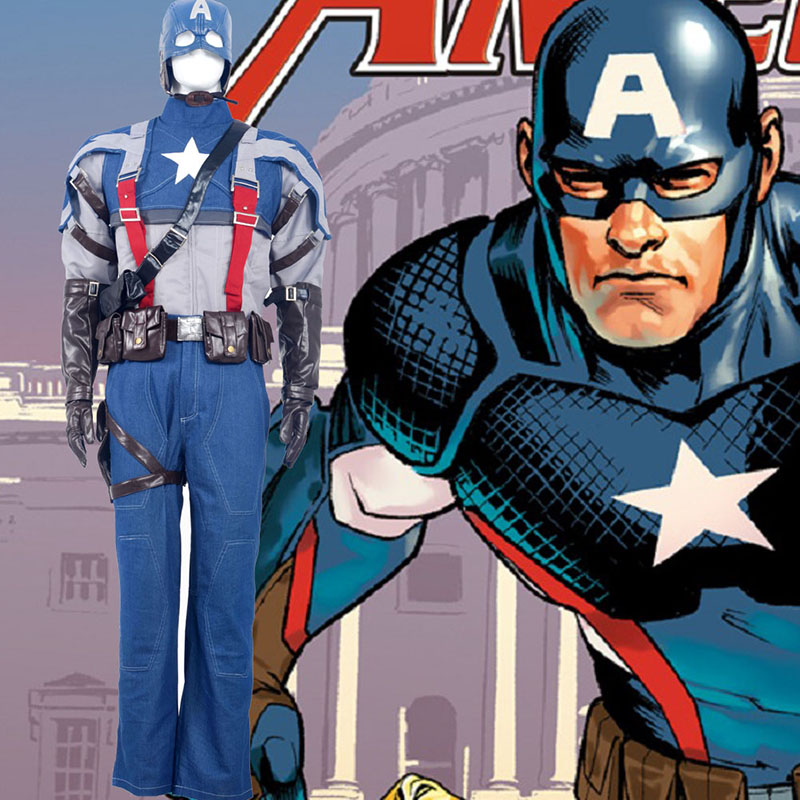 Fantasias de Captain America American Soldiers Cosplay