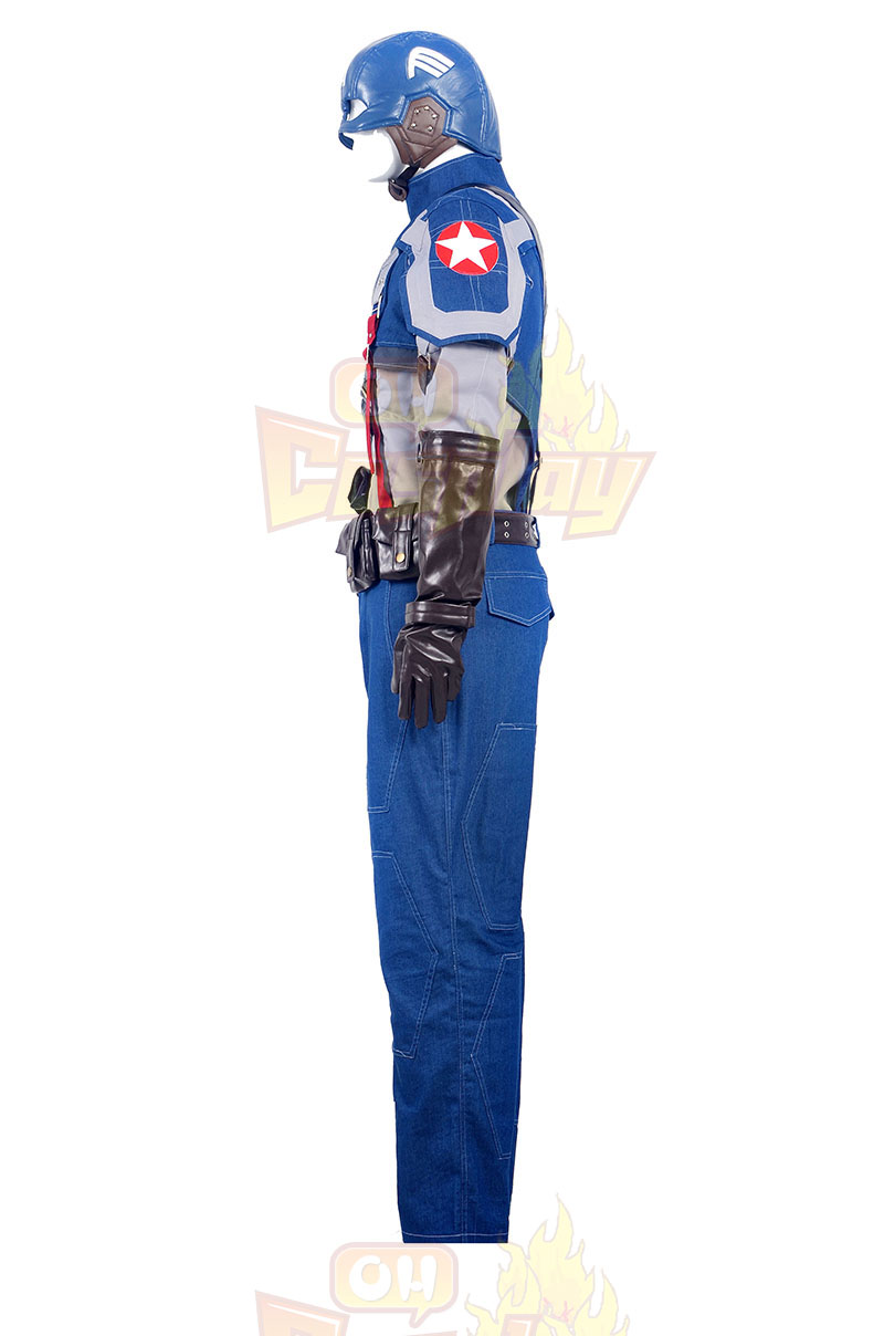 Captain America American Soldiers Cosplay Karneval Kläder