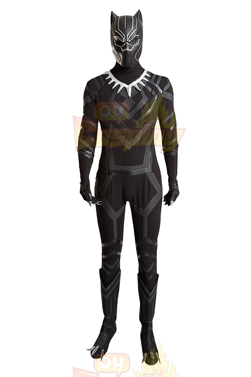 Captain America Panthers Cosplay Karneval Kläder Outfit