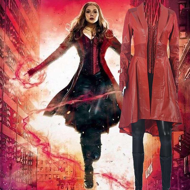 Captain America Scarlet Witch Cosplay Halloween Costumes