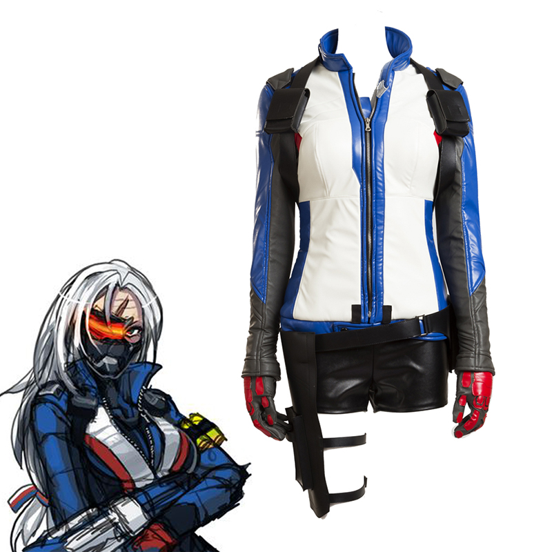 Overwatch Soldier 76 Cosplay Peli Puvut Female Puvut