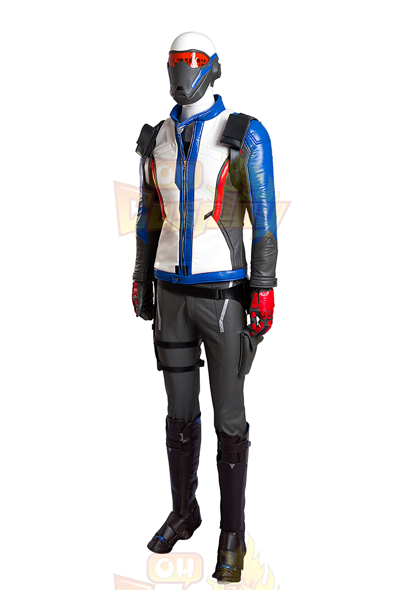 Overwatch Soldier 76 Cosplay Spillet Kostymer Coat