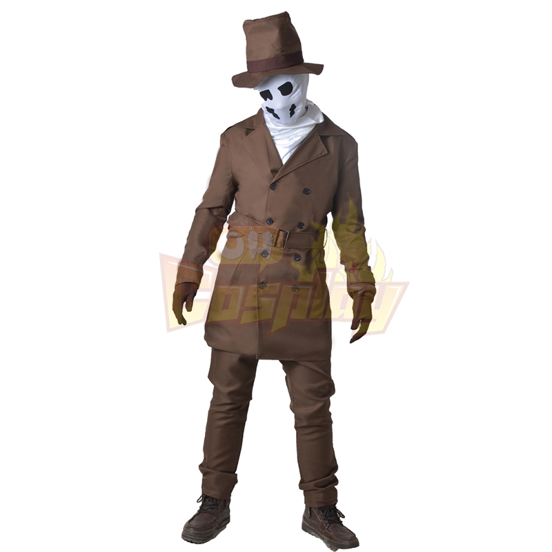 Watchmen Rorschach Brown Suit Cosplay Kostymer