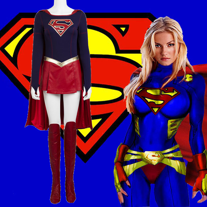 Supergirl Kara Zor-el Danvers Cosplay Hele Kjemmet t Kostymer