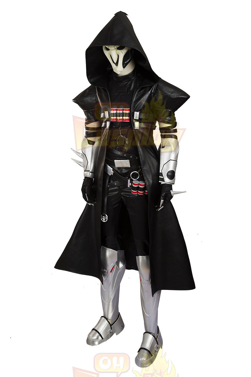 Overwatch Reaper Cosplay Kostymer Skreddersydde